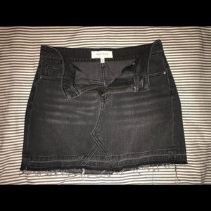 Pacsun Grey/Black Denim Skirt